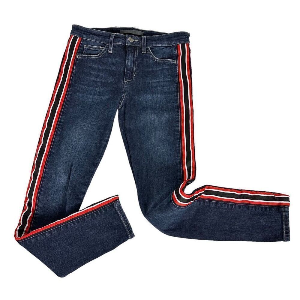Joe's Womens Wiloughby Jeans Skinny Ankle size 27 Side Stripe - Picture 4 of 10